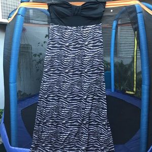 XLarge Black strapless dress